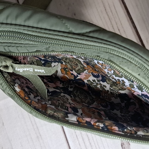 Vera Bradley Quilted Sling Bag in Olive Green - Picture 4 of 11